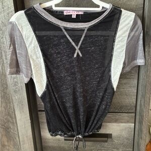 Mesh Drawstring top